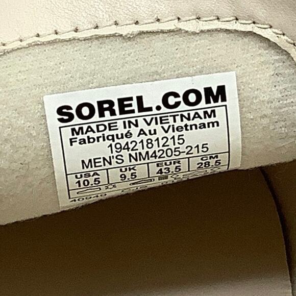 Sorel Size 10.5 Brown Flora/Sea Salt Caribou Mod Slip On Shoes Waterproof BR3-14 - Picture 7 of 10